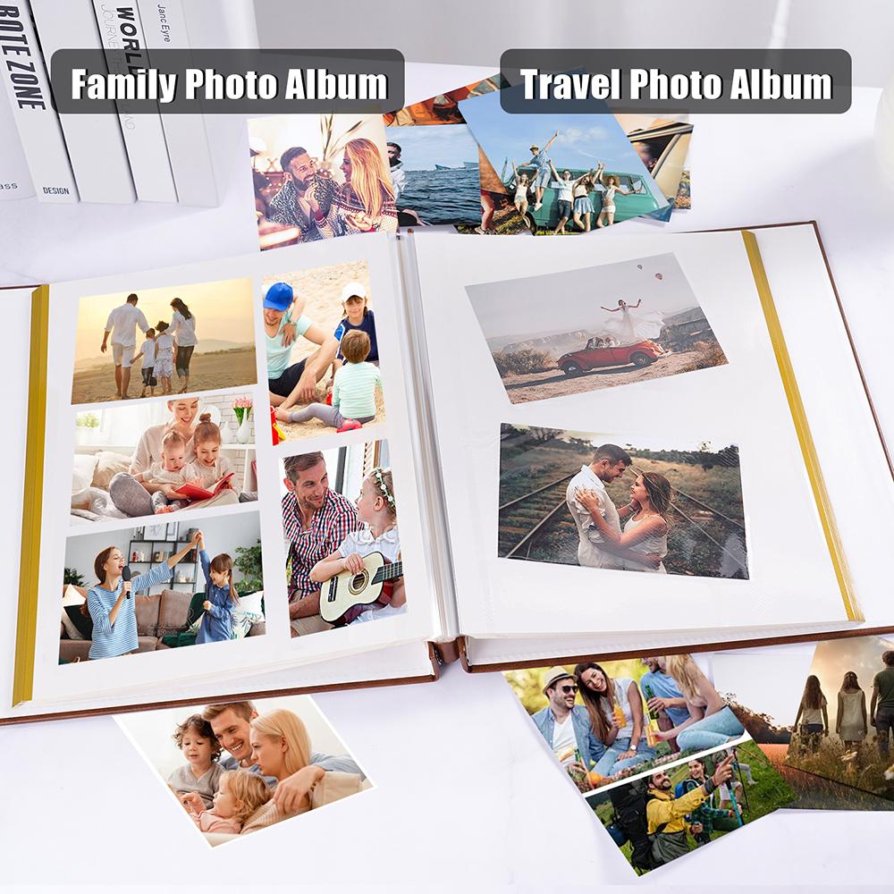 Leather Photo Scrapbook Album Our Adventure Book DIY Handmade Retro PU Photo Sticker Scrapbook Anniversary Wedding Memory Christ