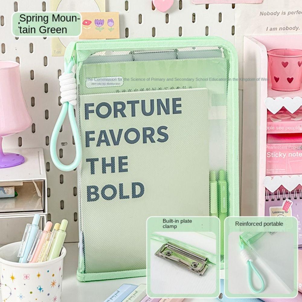 Writing Pad A4 File Pocket Large Capacity File Folder Bag Durable A4 Folder  School Office Supplies