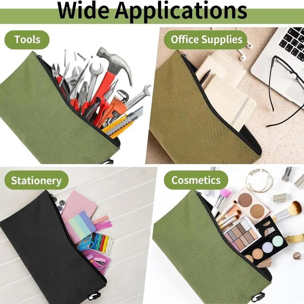 with Carabiner Tool Zipper Pouch Multi-Function Wear-resistant Tools Organizer Oxford Fabric Waterproof