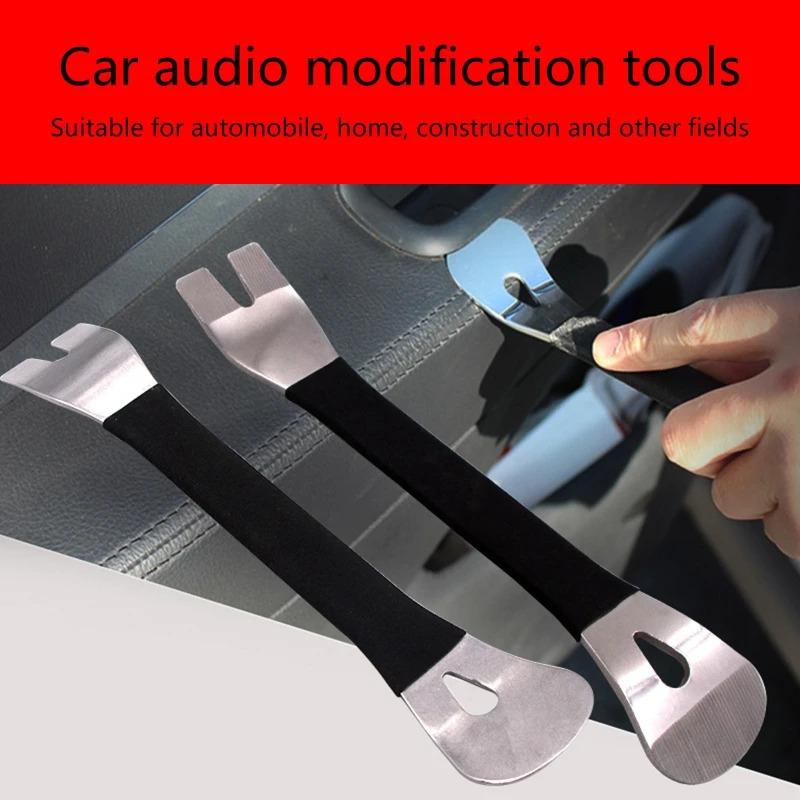 6PCS Auto Door Clip Trim Removal Tool Kit Car Panel Repair Metal Pry Set