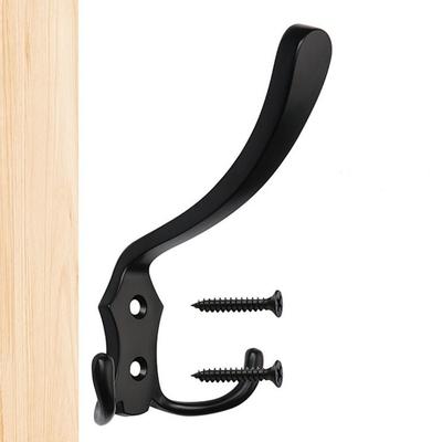 Durable 3 Hooks Coat Hook Zinc Alloy Wall Mounted Triangular Hooks Strong Load-bearing Capacity Stable Hat Wall Hanger Bedroom