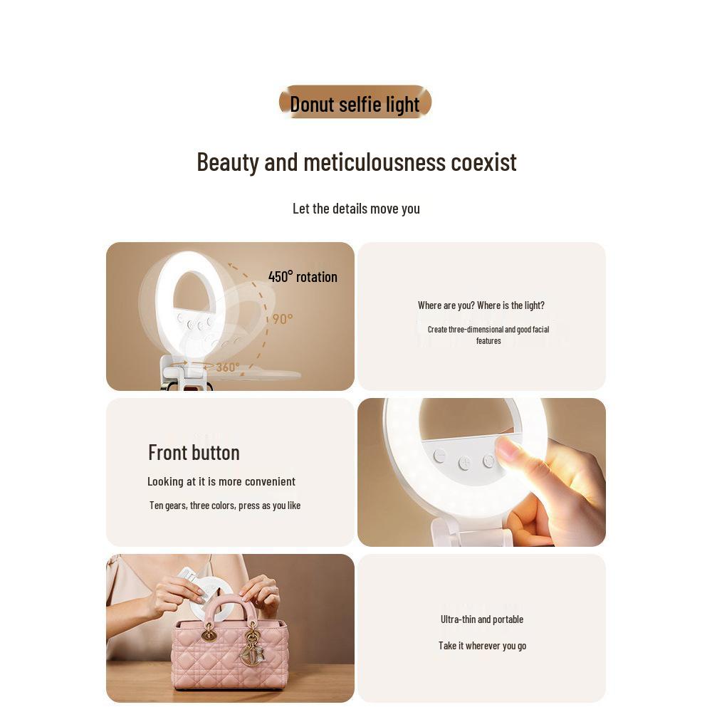 Xiao Tian K5 Mobile Photography Light: Portable, Selfie & Live Stream Beauty Enhancer