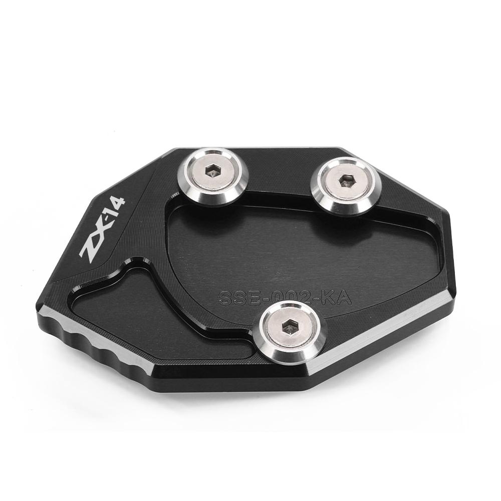 Motorcycle ZX 14 14R ZZR GTR 1400 Side Stand Enlarger Sled For KAWASAKI Ninja ZX14R ZX14 ZZR1400 GTR1400/Concours 14 2012~