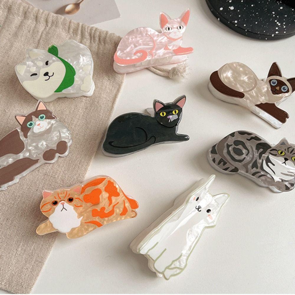 Puppy Animal Dog Hair Claw Cartoon Cat Hair Clip Creative   Female