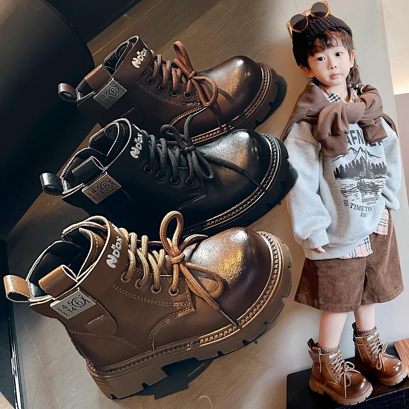 Autumn Winter Children's Boots High-quality Fashionable Boy's Boots Children's Boots Handsome British Style Ankle Boots