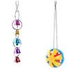 5/6pcs Parrot Bird Toy Set Hanging Cage Swing Rainbow Bridge Toy Bird Supplies