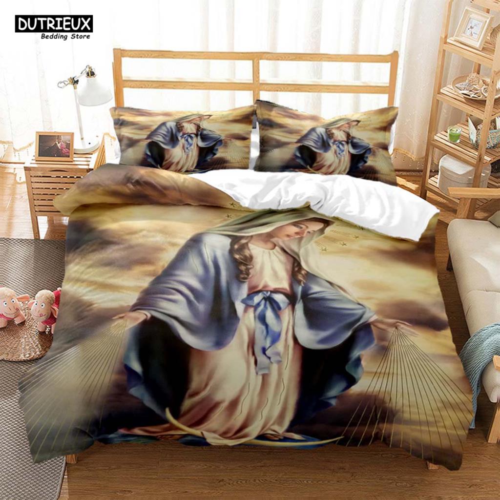 Bettdecke Gott Digitaldruck Polyester Bettwäsche-Sets Kinder Jungen Set Für Teenager Bettwäsche-Set Bett-Set Queen-Size Bettwäsche-Set