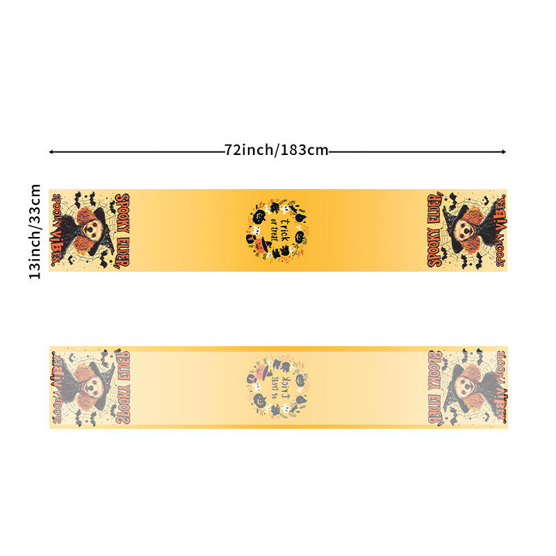 New Halloween Linen Tablecloth Holiday Table Decorations Tablecloth, Placemat, Coffee Table Cover