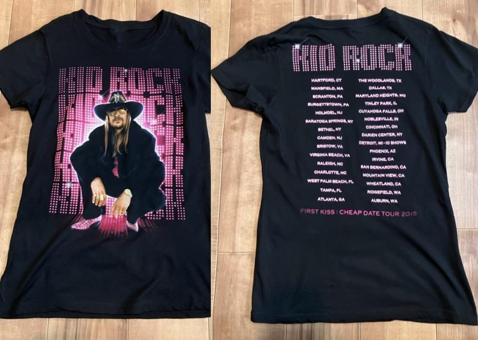 

2 Sides KID ROCK 2015 Tour T Shirt Country HIPHOP Black Cotton SN127 Unisex T-Shirt M