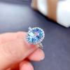 Influencer Douyin Gemstone Ring: Imitation Topaz, Amethyst, Citrine, Peridot & Rhodolite Garnet