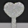 1pc Portable Crystal Rhinestone Handheld Mirror, Rhinestone-Encrusted ABS Beauty Handle Makeup Mirror, Bling Bling Princess Mirror for Makeup Touch-Up