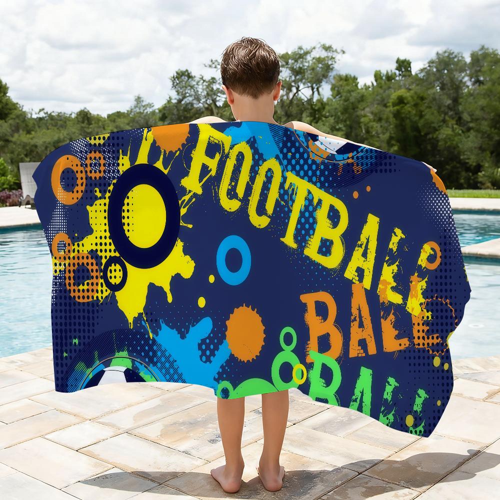 Soccer Towel Quick Drying Beach Towels Are Suitable For Swimming Pools Camping Yoga And The Gym
