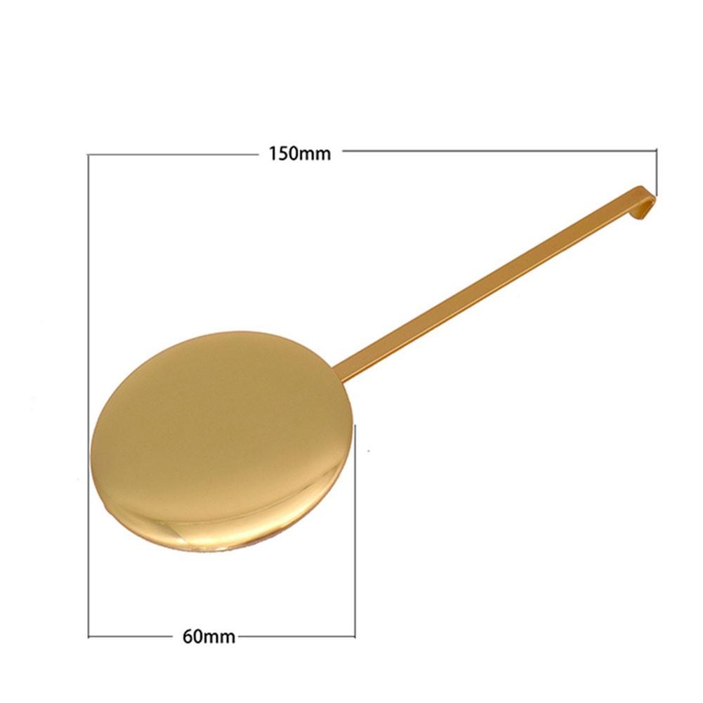 Nástěnné hodiny Vysoký lesk Zlatý kov Kyvadlový houpavý pohyb Křemenné příslušenství