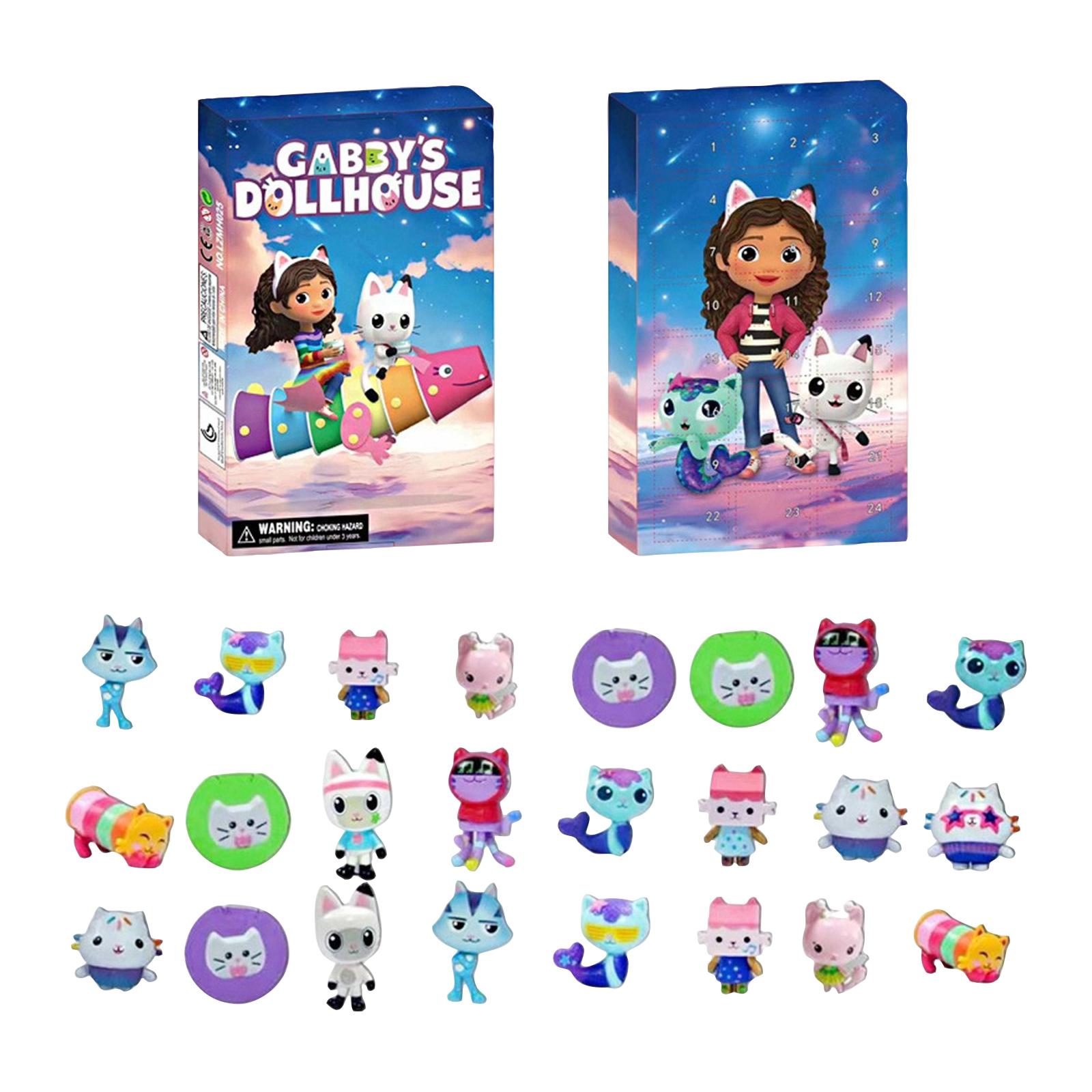 

Праздничный календарь содержит 24 подарка, фестивальные милые фигурки кукольный адвент-календарь, фестивальный календарь обратного отсчета с игрушками-сюрпризами, FestivalCollec One Size синий