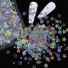 Holographic Hollow Star Nails Sequins Laser Flakes Nail Art Decoration