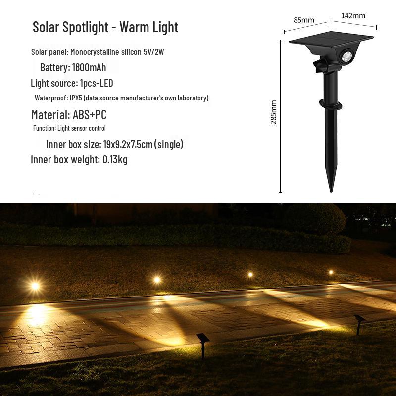 Solar Powered LED Sunset Landscape Spotlight