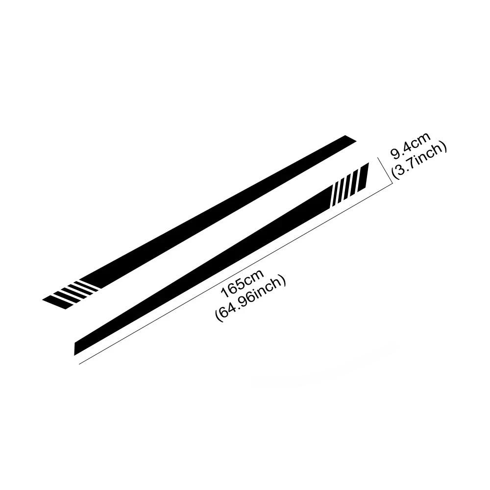 2PCS Car Side Skirt Stripes Sticker Vinyl Trims Decals Accessories For  A3 8P 8V 8L 8Y S3 RS3 Sedan Sportback Limousine TFSI