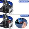 High power LED Headlamp Fishing Headlight 3 Modes Zoomable Waterproof Super bright camping light Powered by 2x18650 batteries
