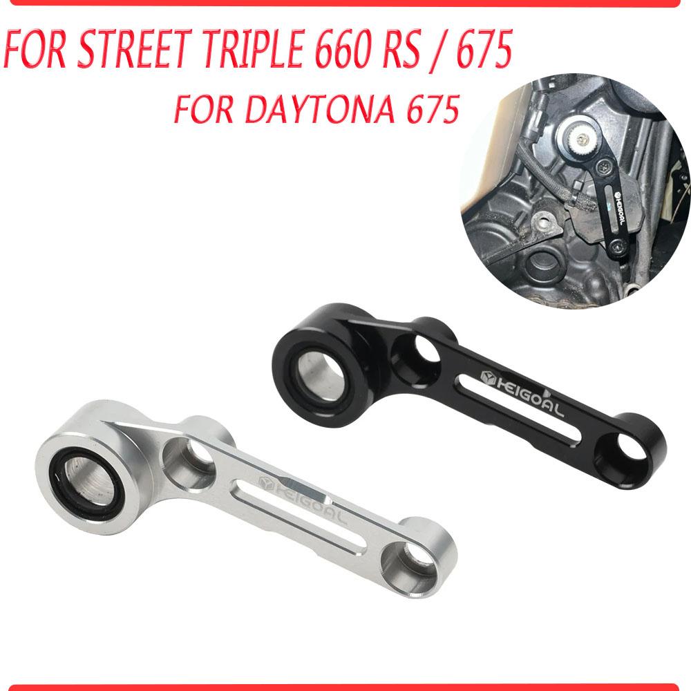 For Triumph Street Triple 660 RS 675 Daytona 675 R 675R Accessories Shifting Gear Shift Stabilizer Support Shifter Holder