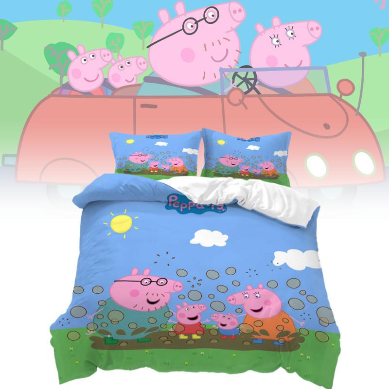 High Definition Digital Print 3 Piece Bedding Set For Us Size Bed Sheet