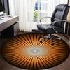 1pc SunburstChair Carpet for Office, Indoor Non-Slip Washable Polyester Fiber Carpet, Mat For Office, Machine Washable