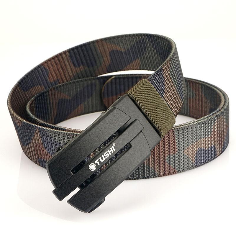 Live Streaming ECommerce Nylon Automatic Buckle Belt Outdoor Work Pants Military Training Men