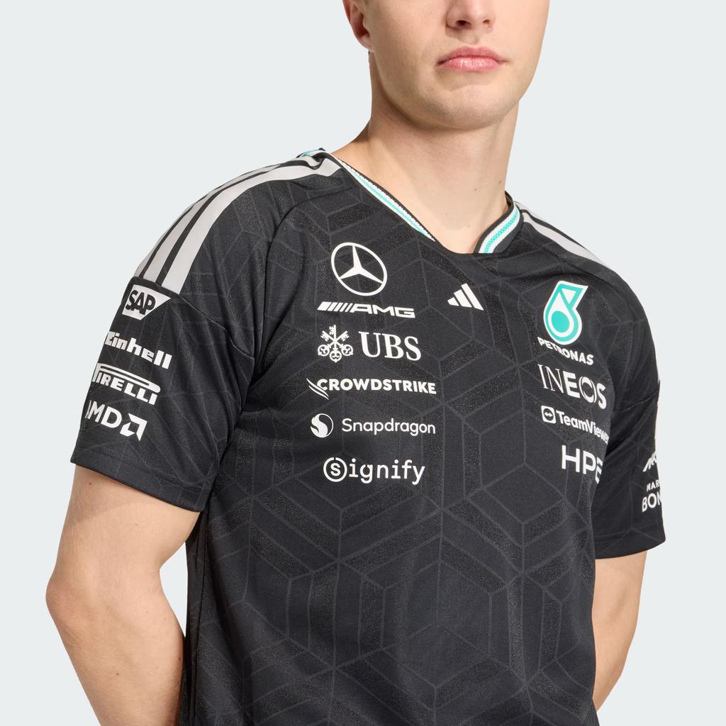 Adidas Mercedes-AMG Petronas Formula One Team Moisture-Wicking Solid Slim Fit Motorcycle Jacket Men jackets KE5325