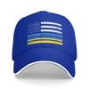 Unisex Ukrainian American Flag USA Ukraine Outdoor Hat Spring  Adjustable Cap Casual Baseball Cap Hip Hop Sunscreen Sunshade