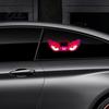 Suction Cup Mount Car Light Demon Eye Window with Cup, Solar Rechargeable Devil Warning Lamp, LED Windshield Lamp for Auto, SUVs, Trucks USB