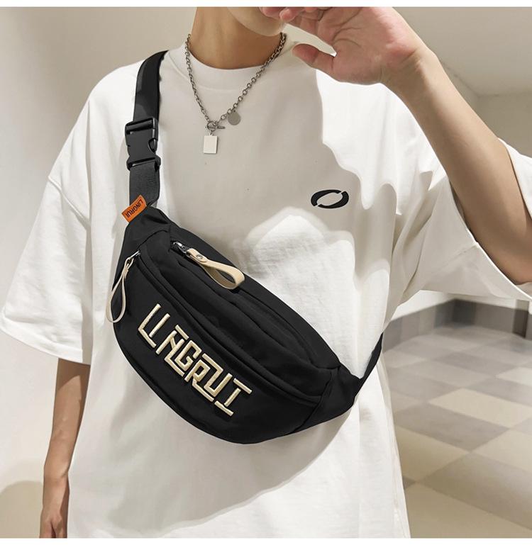 Unisex Fashion Waist Bag – Large Capacity, Lightweight, Casual Sports Shoulder/Crossbody Bag
