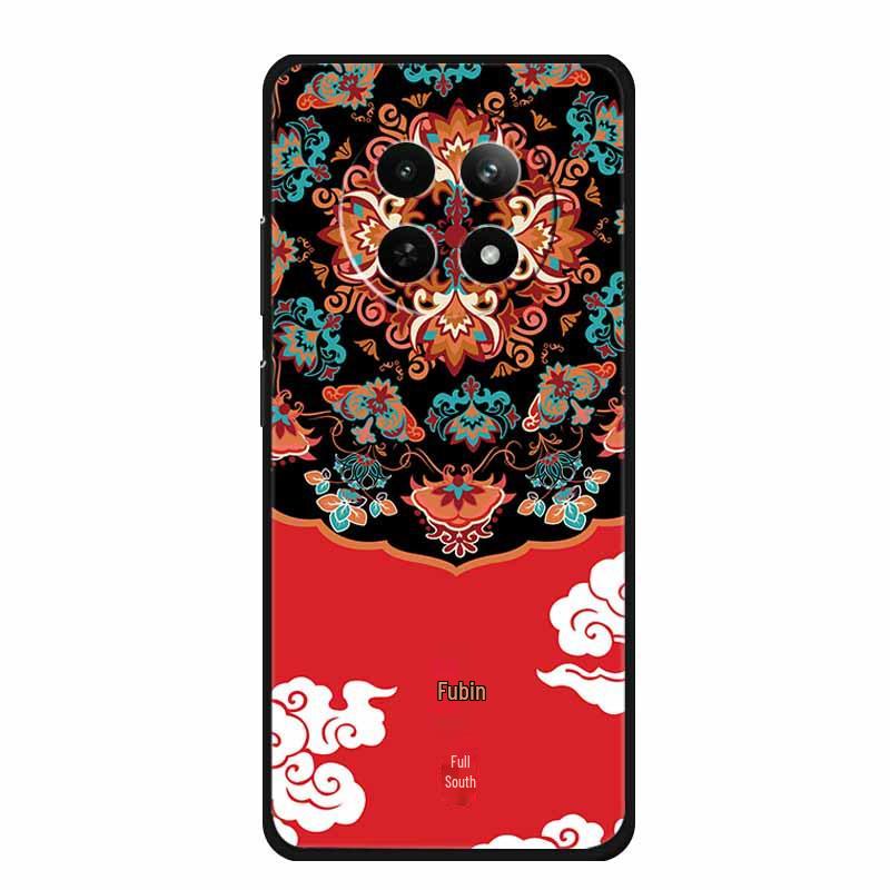 Embossed Textured Colored Soft Case for Realme 12 5G Phone