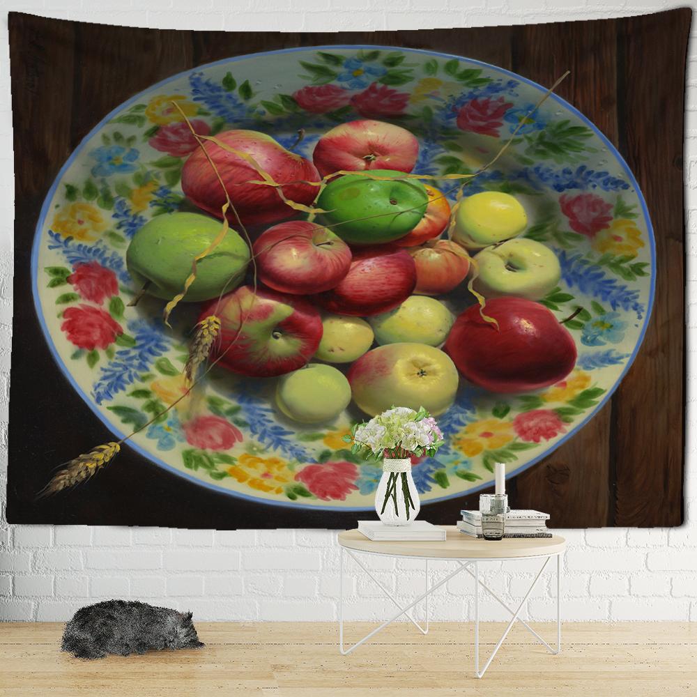 Sanat Çiçek Yağlıboya Duvar Asma Boho Psikedelik Soyut Goblen Hippi Tapiz Odası Polyester Arka Plan Kumaş Dekor