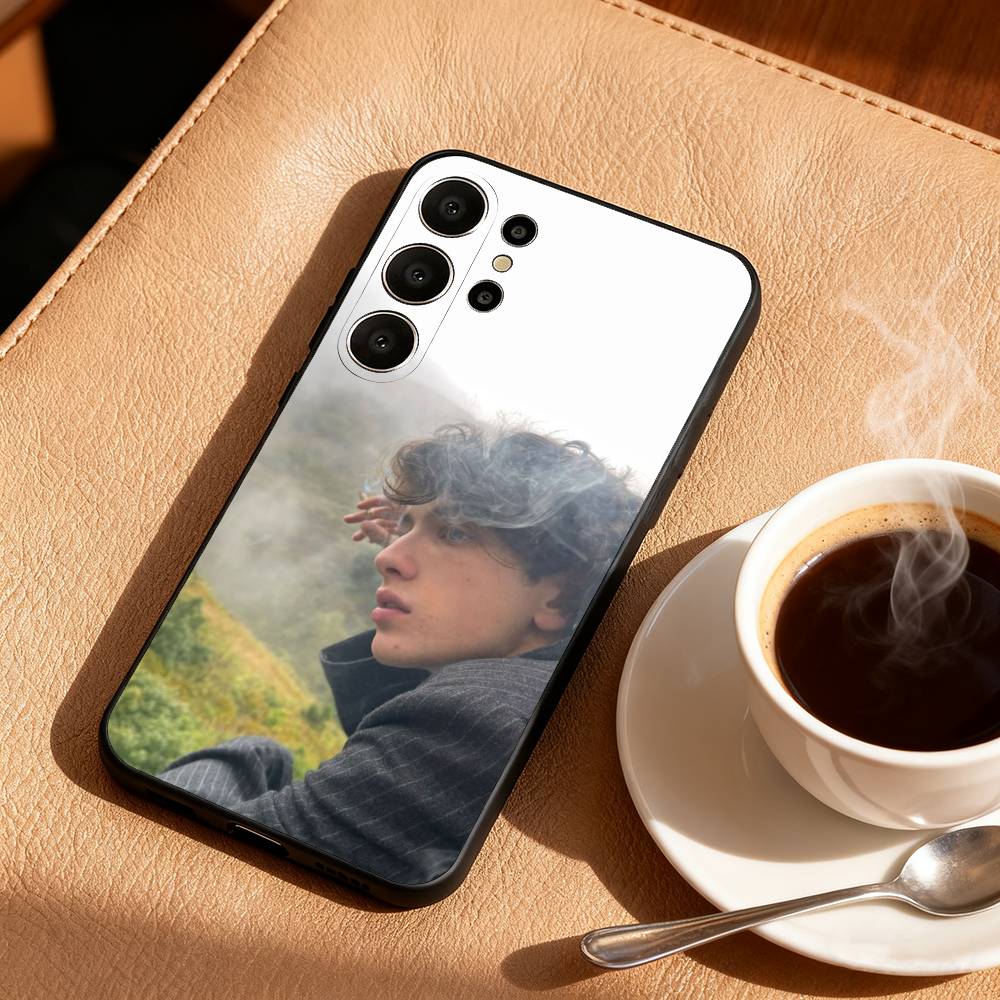 

M-Mark E-Eydelshteyn Phone Case For Samsung S25,24,23,22,30,21,10,9,Ultra,Plus,Lite,FE Black Soft Case Samsung S30plus5G