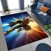 Cartoon T-Transformers Autobots Optimus Prime Rug for Bedroom Living Room Sofa Home Doormat Decor, Large Kids Non-slip Floor Mat