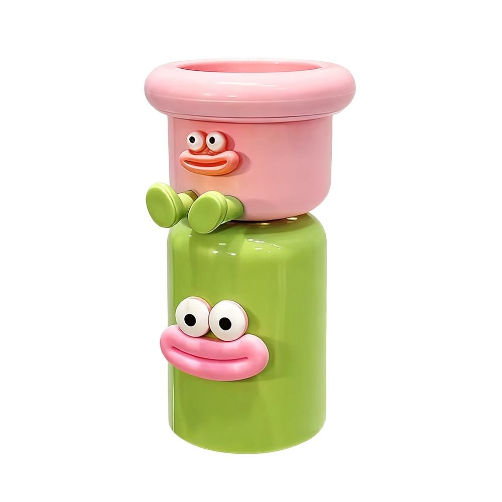 Magnetic Toothbrush Cup Punch-Free Home Storage Toothbrush Holder Wall Mounted Upside Down Toothbrush Holder