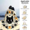 1pc Black Cat and Pumpkin Ideas Blanket  Soft and Cozy Home Decor Gift for Friend, Suitable for All Seasons, Living Room, Travel, Camping