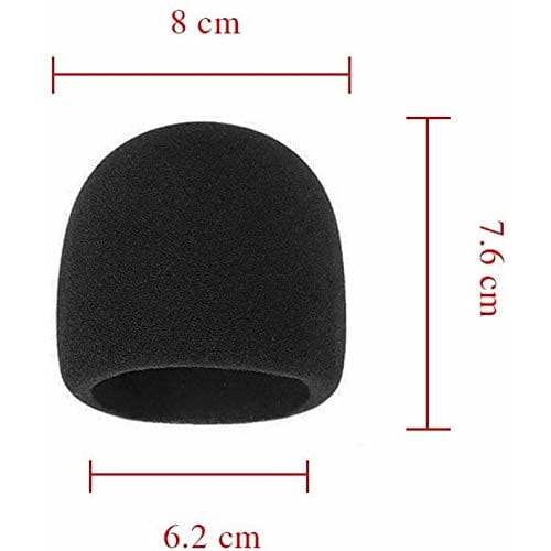 Microphone Sponge Windproof Cover for Blue Yeti/Blue Yeti Pro, Noise Reduction, Black, 1 Piece