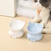 Cute Cat Bowl Ceramic Dog Food Feeding Basin Multi-use Pet Drinking Feeder  Water Container