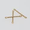 DIY Minimalist Double Hole Embossed Round Bar Earring Connectors