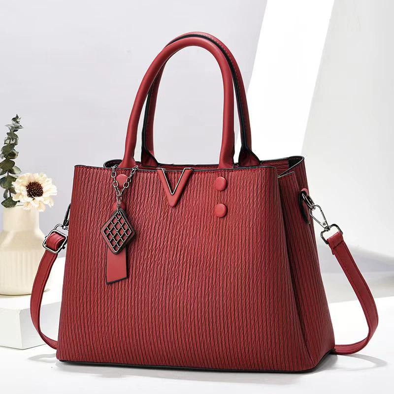 

Women Fashion Handbag Large Capacity Daily Commuting Shoulder Bags Lady PU Leather Crossbody Bag