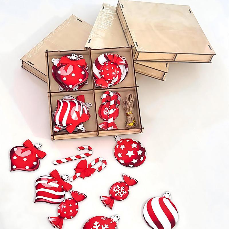1 Set Mint Christmas Tree Decorations Vibrant Mint Christmas Party Supplies