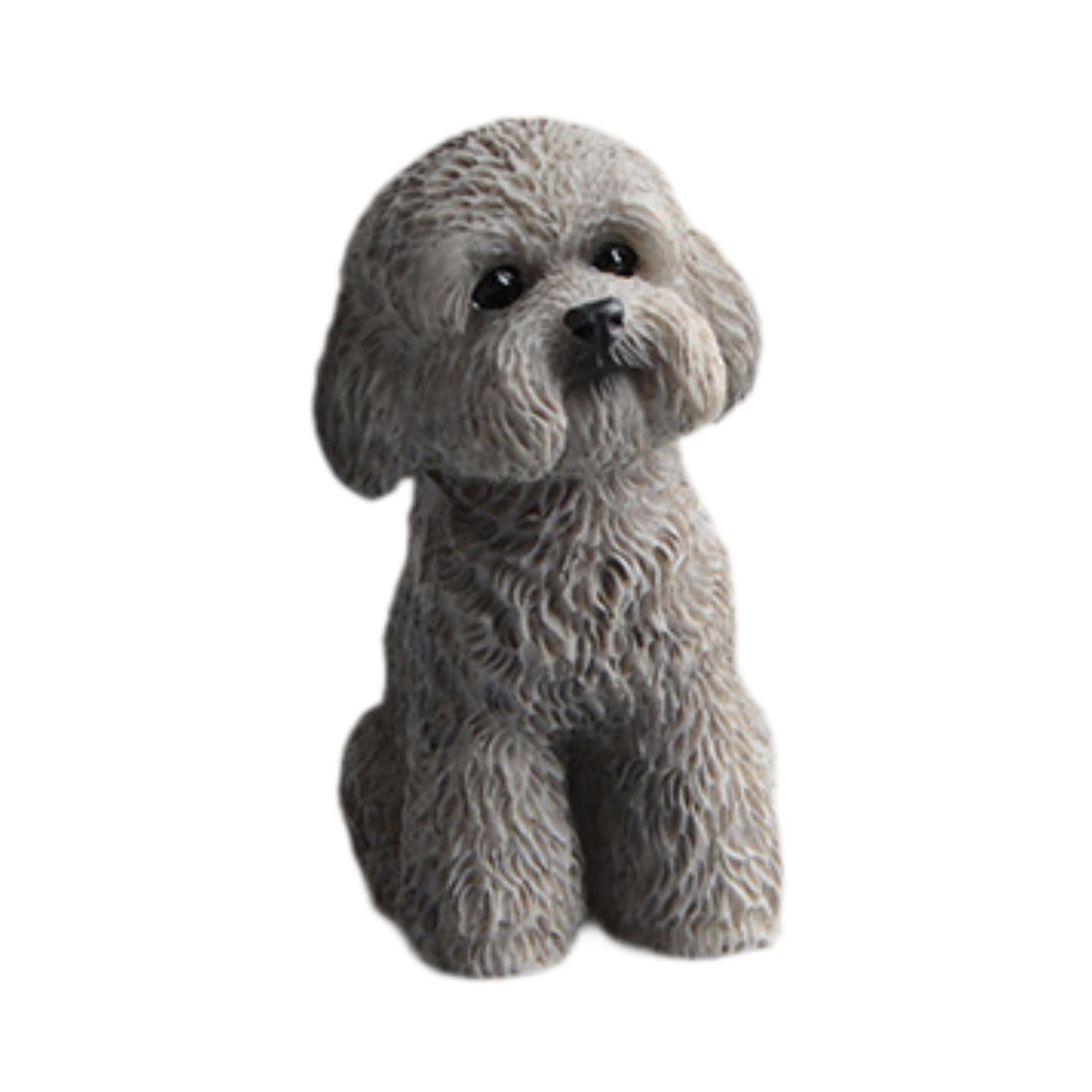 

Собака Миниатюрная Фигурка Маленькая Скульптура для Шкафа Гостиной Офиса