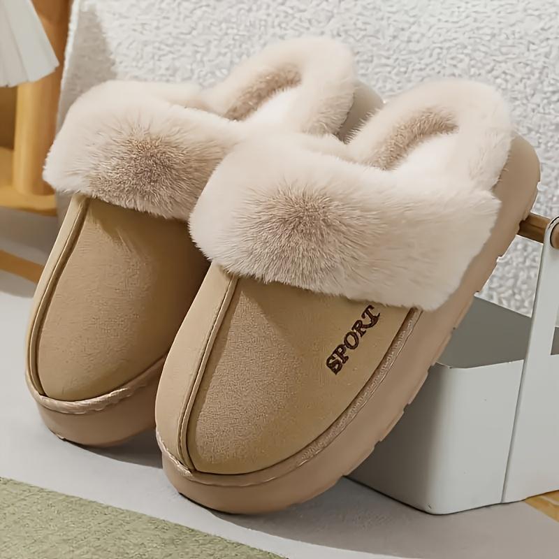 Comfortable Women's Indoor/Outdoor Faux Slippers Soft EVA Sole Plush Lining Winter Indoor/Outdoor Sports Boots