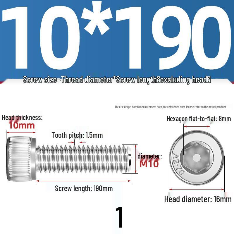 304 Stainless Steel Hex Socket Cap Screw with Extended Thread