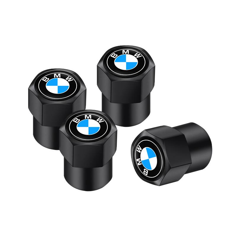

4Pcs Metal Bolt-in Wheel Tire Valve Caps Car Emblem Dust Accessories For BMW M E46 E90 E60 Car decorative ornam Auto Accessories