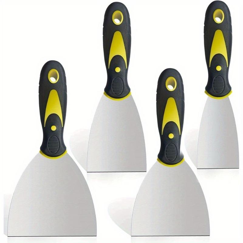 5-pack Spackelspade Skrapa, Rostfritt Stål Spackelspade Skrapa, Tapetskrapa Färgskrapa Verktyg för Spackling av Gips och Lera, Tejpning