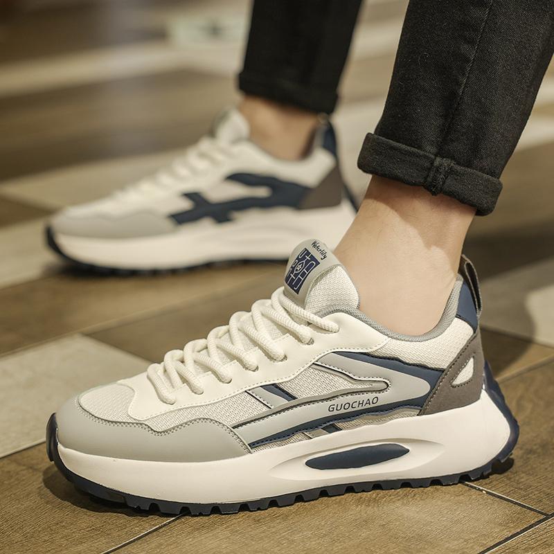 მამაკაცის მოდა შემთხვევითი დაბალი ტოპი სკეიტბორდის ფეხსაცმელი ბიჭების კომფორტული სპორტული ფეხსაცმელი მამრობითი სქესის სტუდენტები ტრენდული რბილი ძირი კლასიკური სუნთქვითი სპორტული დარბაზი არ მოცურების