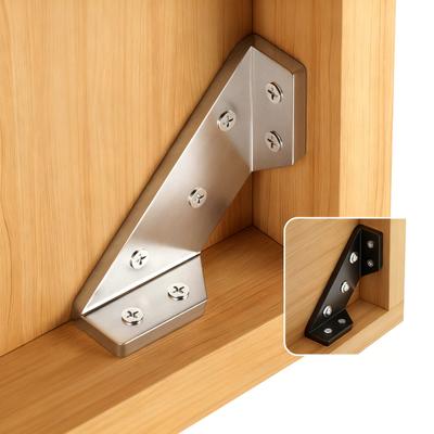 Rechthoekige Hoek Steunframe met Poreus Ontwerp Decoratieve Hoekbeugel Anti-Kras Oppervlaktebehandeling Hoekbeugel