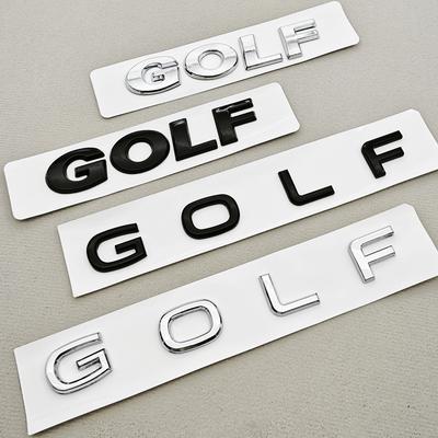 2026 Karštas VW VOLKSWAGEN 3D ABS logotipas Golf emblema raidės ženklelis Automobilio galinės bagažinės lipdukas Volkswagen VW Golf 4 5 6 7 8 MK4 MK5