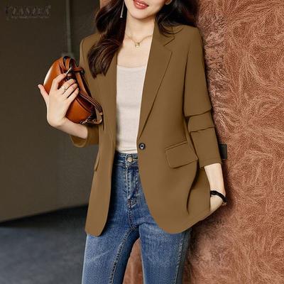 Women Casual Turn Down Collar Long Sleeve Thin Cardigan Tops